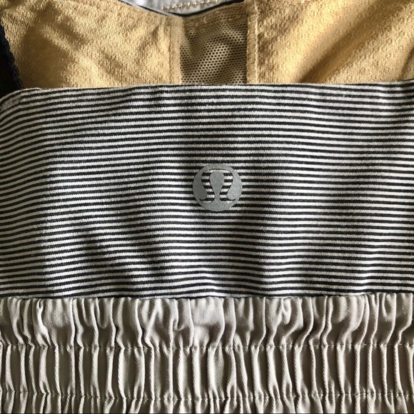 2/$30🍑 LULULEMON Bliss Tank Cashew/Tonka Stripe - Picture 7 of 9